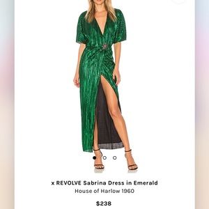 x REVOLVE Sabrina Dress in Emerald
House of Harlow 1960